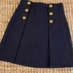 Navy J Crew Mini Skirt